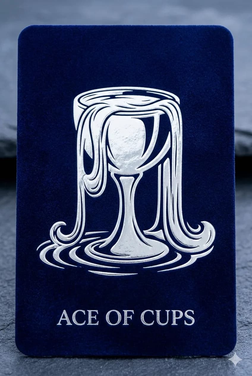 Ace Cups tarot card - Tyla's journey card