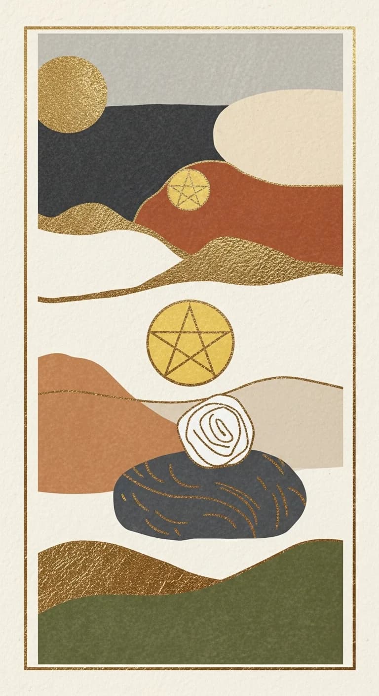 Eight Pentacles tarot card - Islam Makhachev's journey card