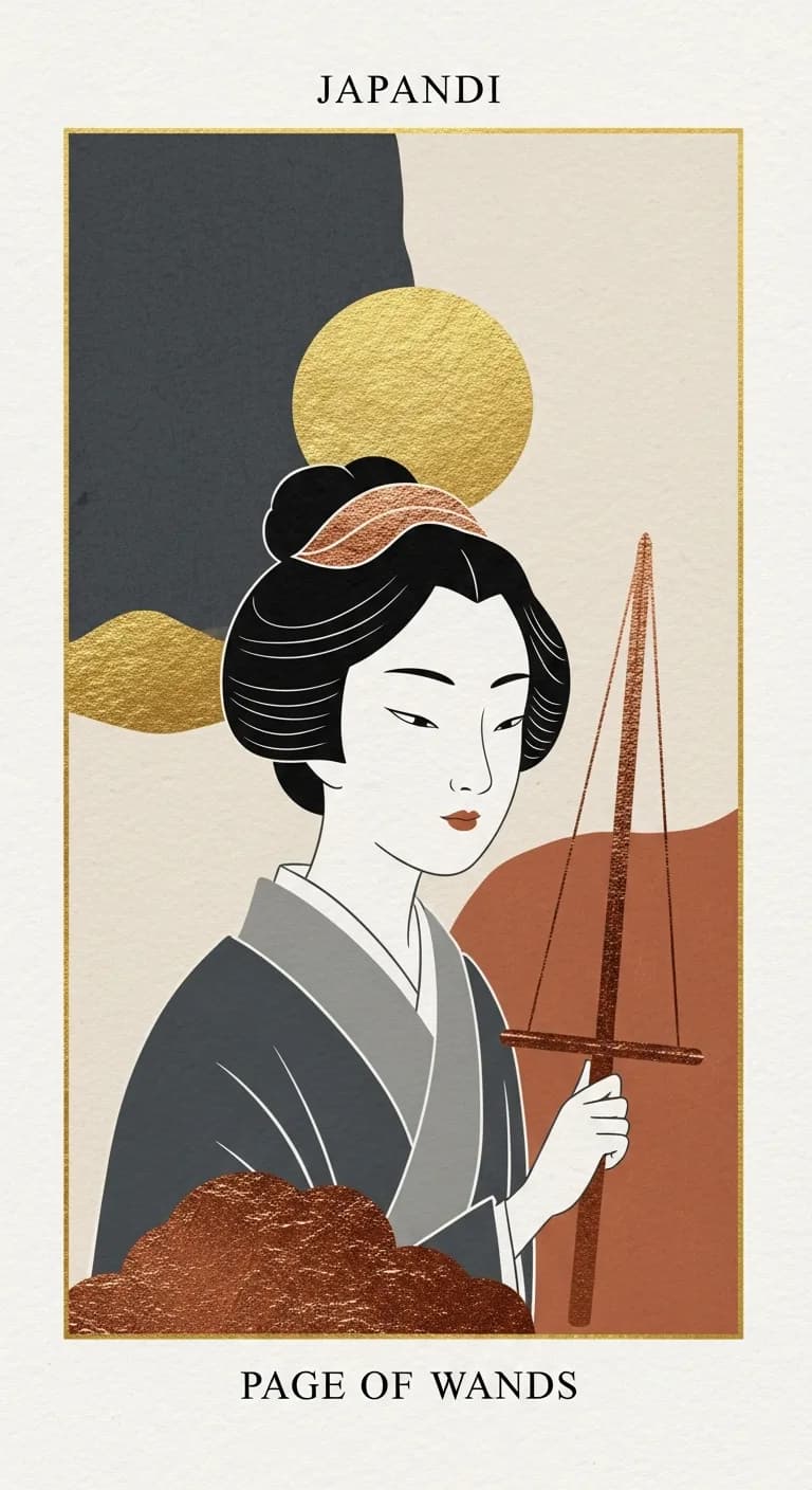 Page Wands tarot card - Nikola Jović's journey card