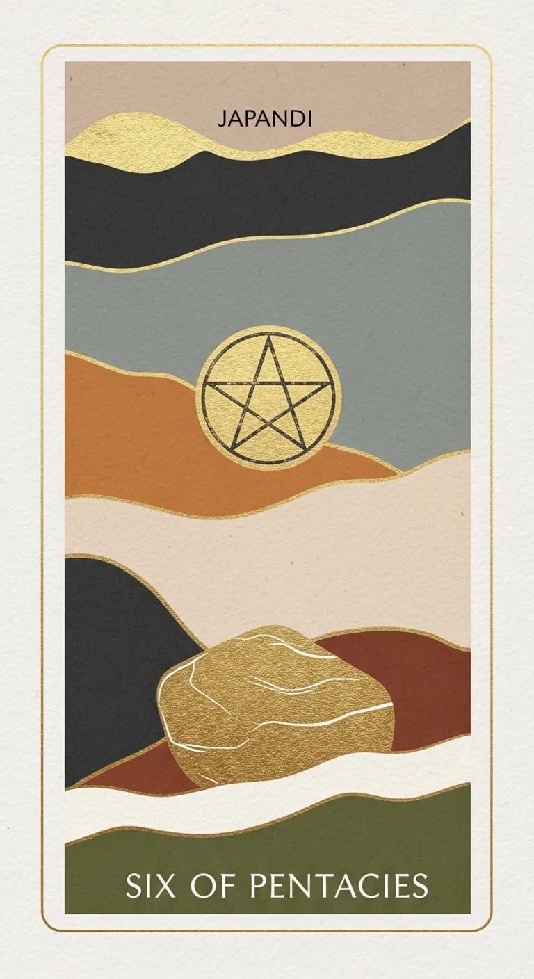 Six Pentacles tarot card - Bukayo Saka's destiny card