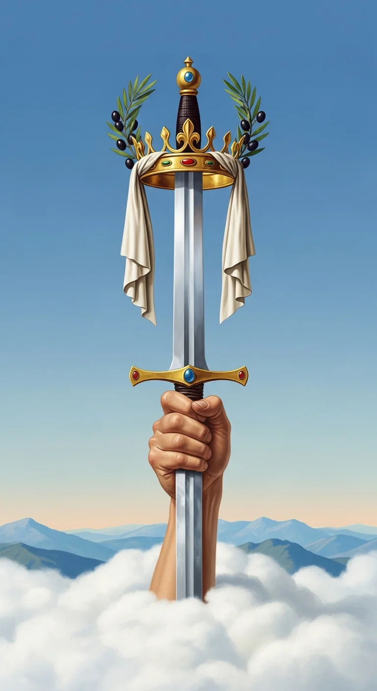 Ace Swords tarot card - Ursula von der Leyen's destiny card