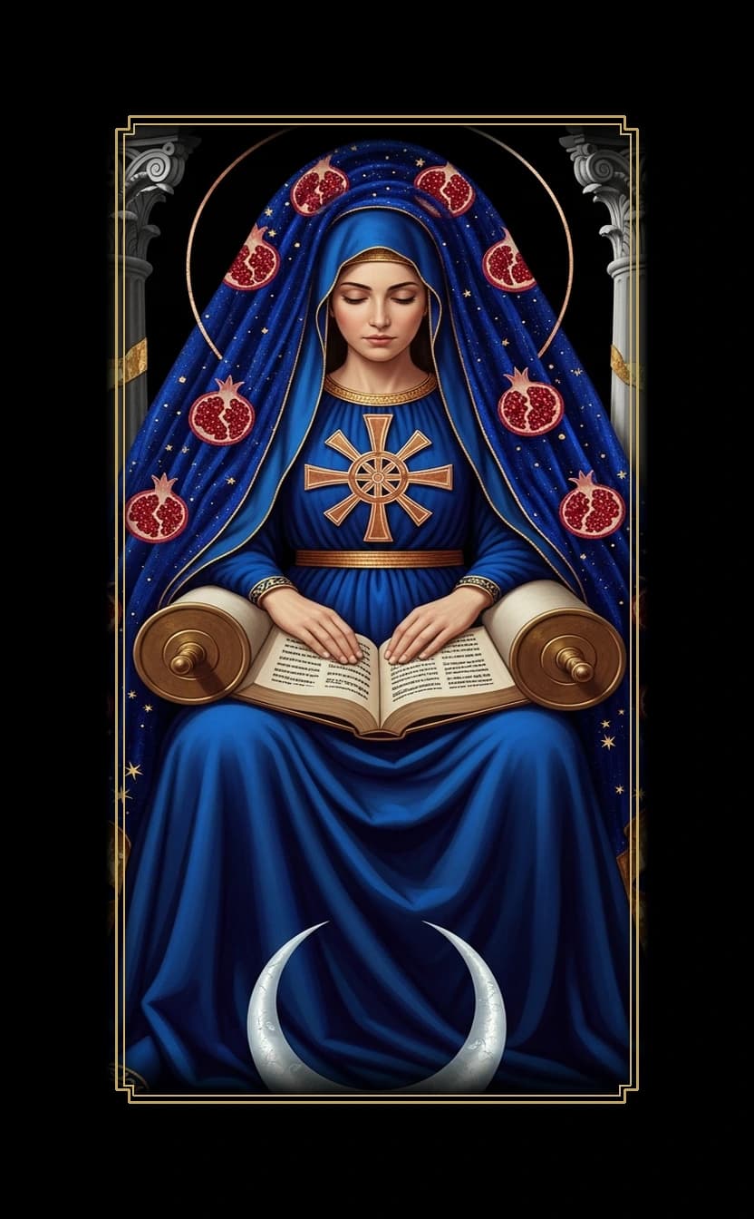 High Priestess tarot card - Cillian Murphy's destiny card