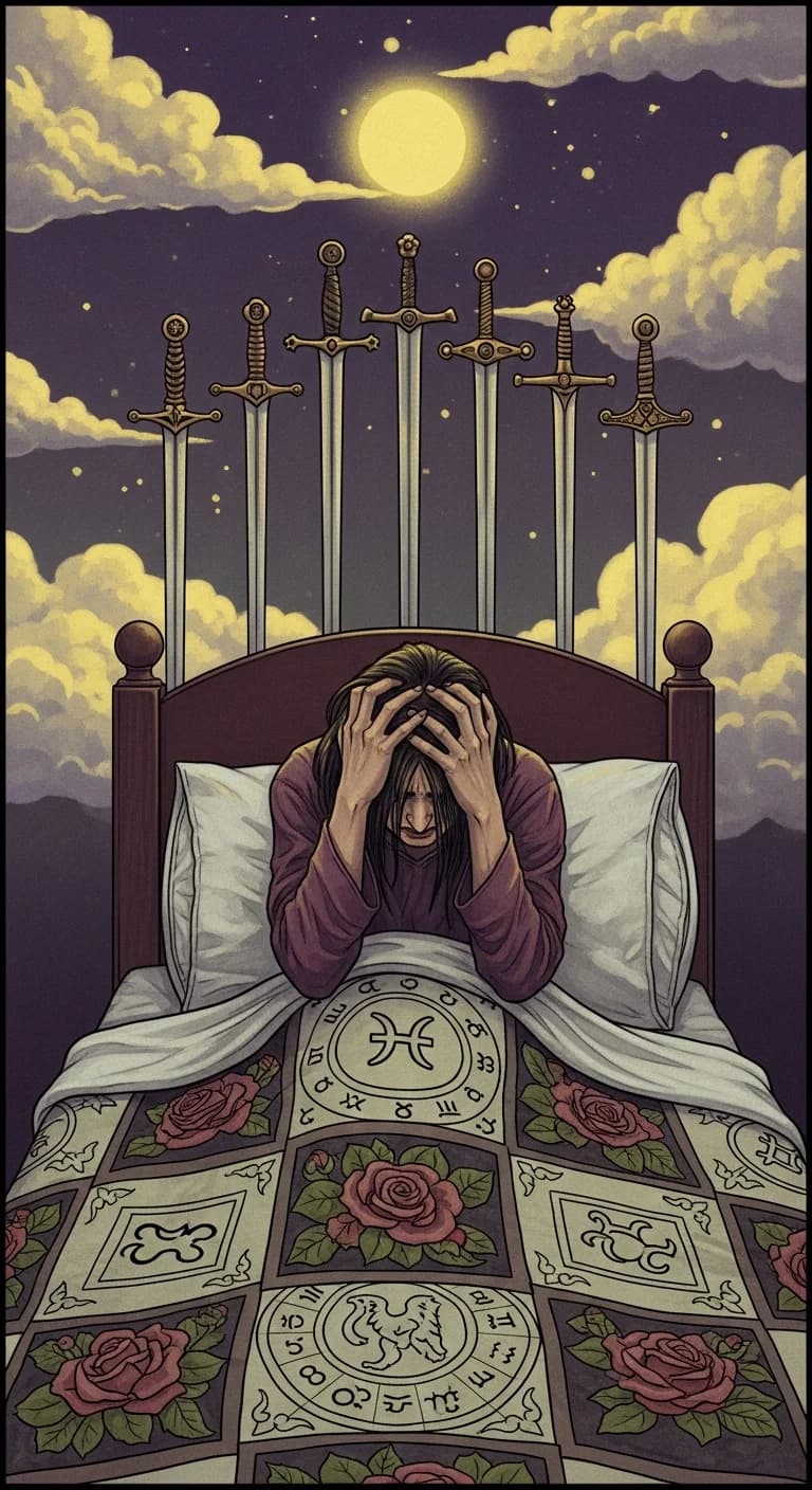 Nine Swords tarot card - SZA's journey card