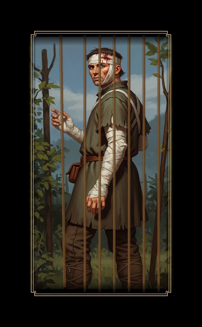 Nine Wands tarot card - Novak Djokovic's journey card