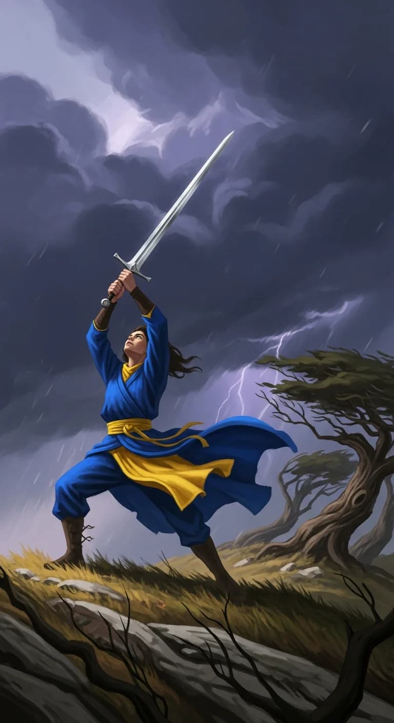 Page Swords tarot card - Oscar Piastri's journey card