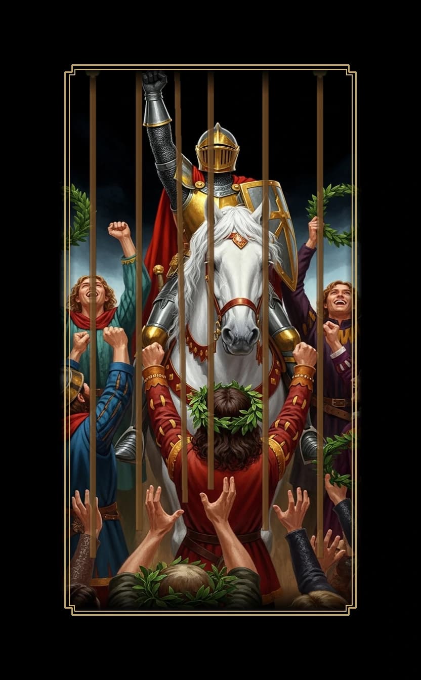 Six Wands tarot card - Angel Reese's destiny card
