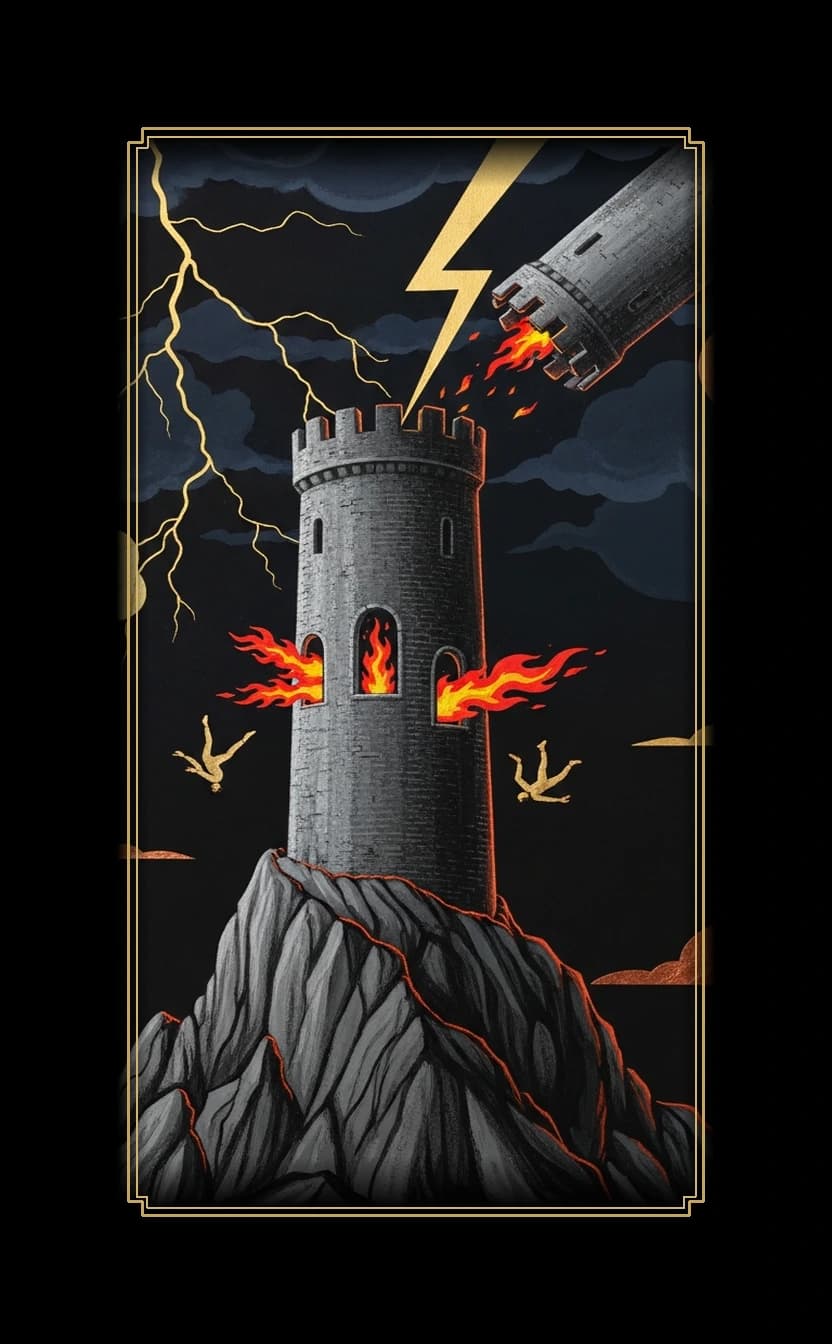 Tower tarot card - Doja Cat's destiny card