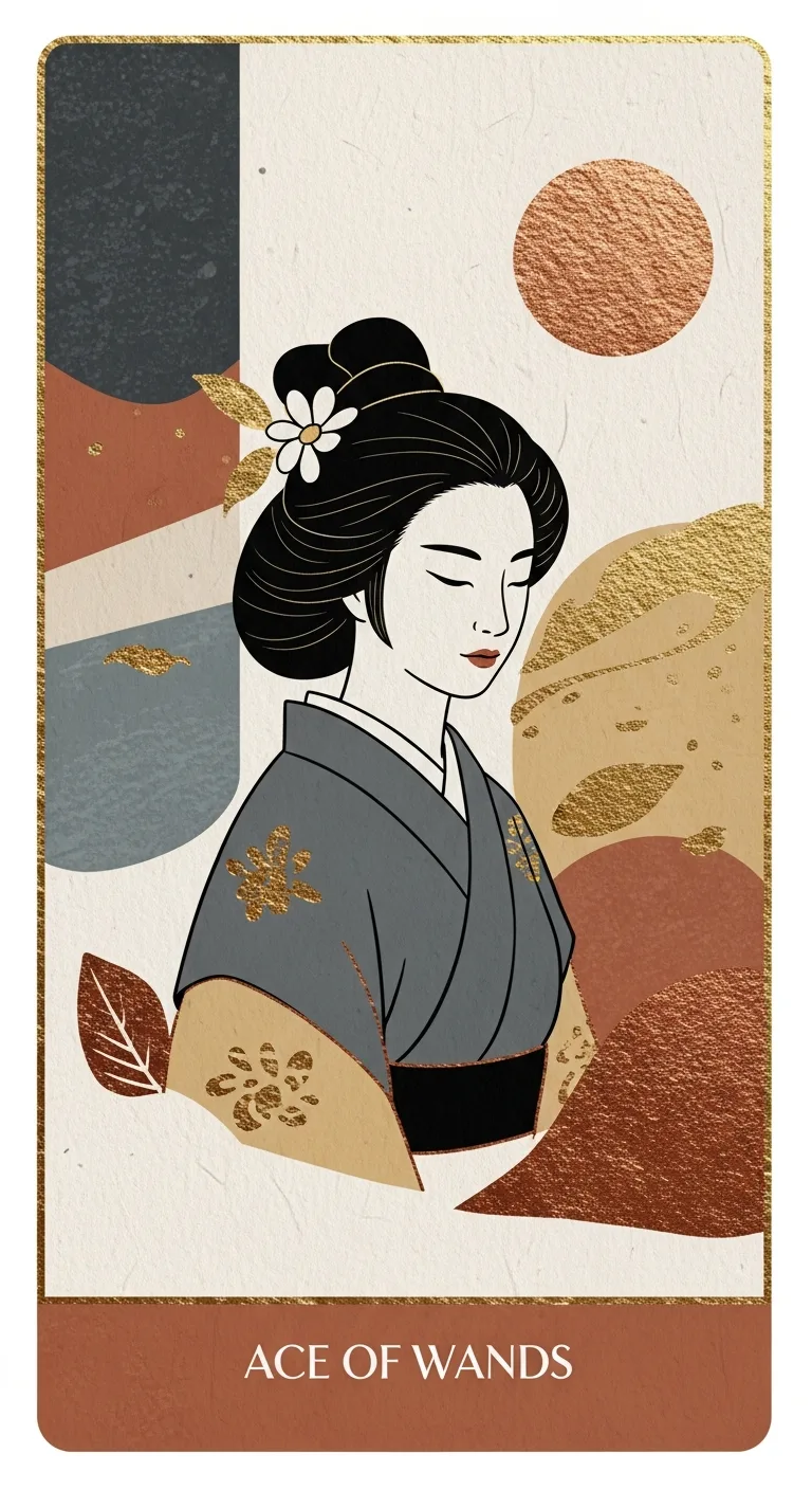 Ace Wands tarot card - Michael Le's journey card