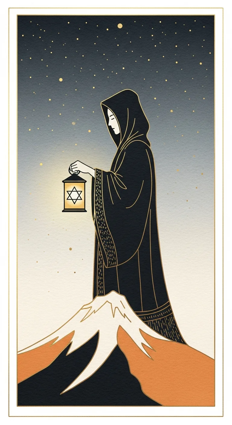 Hermit tarot card - Lionel Messi's journey card