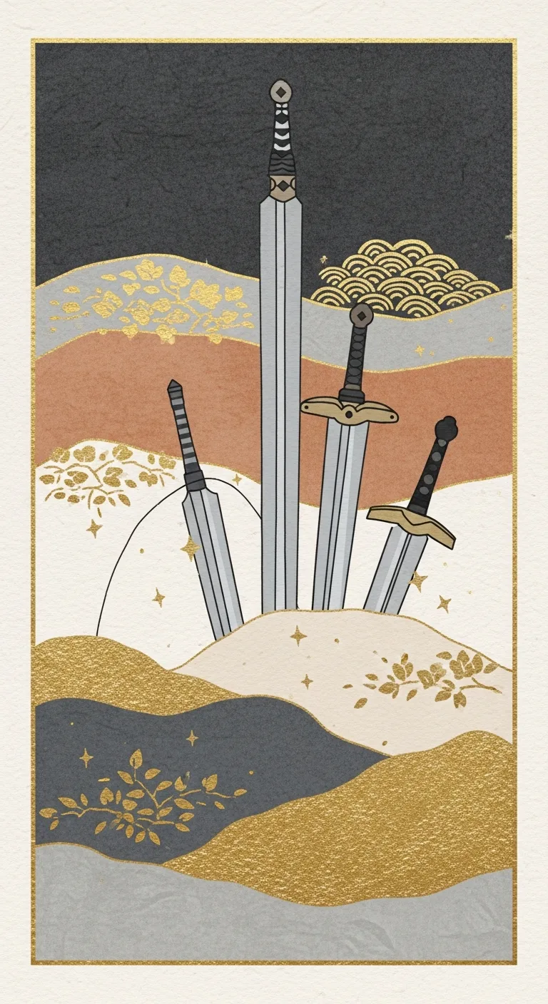 Nine Swords tarot card - SZA's journey card
