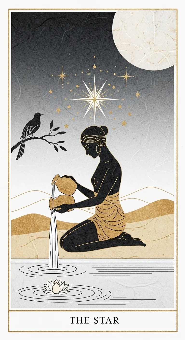 Star tarot card - Oprah Winfrey's journey card