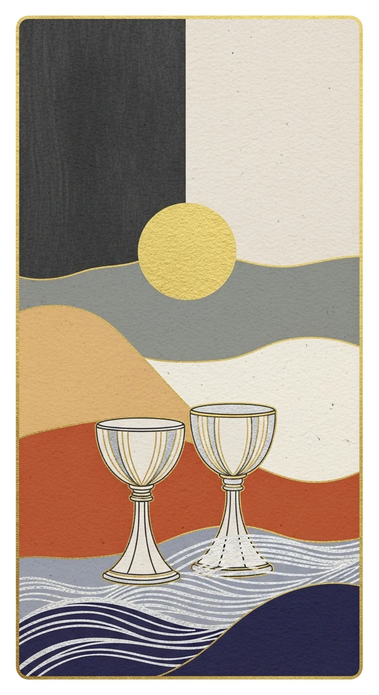 Ten Cups tarot card - Adele's destiny card